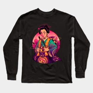 Samurai Geisha Long Sleeve T-Shirt